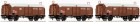 66153  Roco 3 Piece Set: Sliding Roof Freight cars